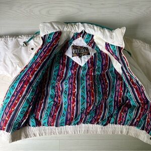 Vintage 90’s Puffer Ski Suit Jacket Prezzia Coat Funky Art to Wear Size Medium